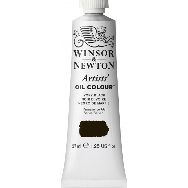 Winsor & Newton 37ml Artists Oil Series 1 Ivory Black