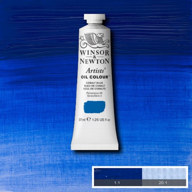 Winsor & Newton 37ml Artists Oil Series 4 Cobalt Light Blue
