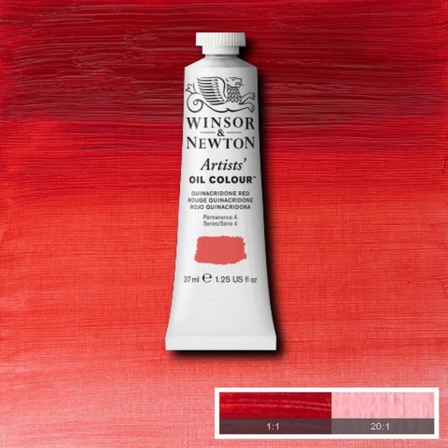 Winsor & Newton 37ml Artists Oil Series 4 Quinacridone Red
