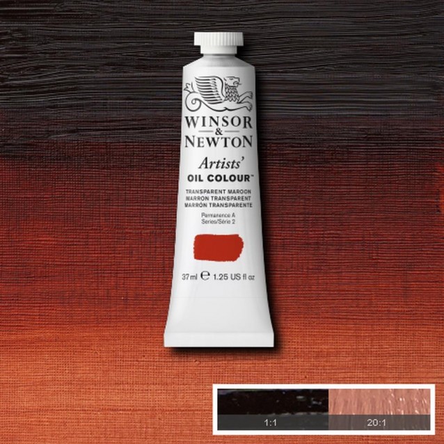 Winsor & Newton 37ml Artists Oil Series 2 Transparent Maroon