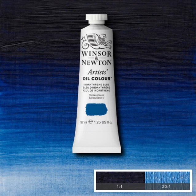 Winsor & Newton 37ml Artists Oil Series 4 Indanthrene Blue