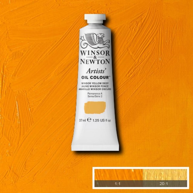 Winsor & Newton 37ml Artists Oil Series 2 Winsor Yellow Deep