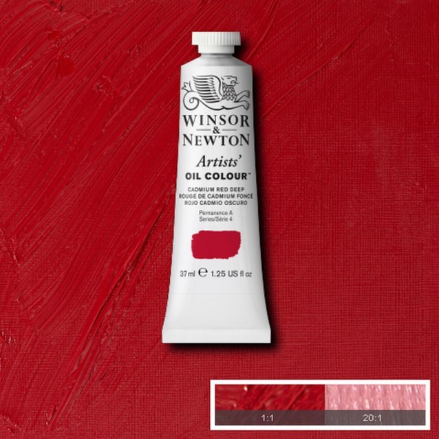 Winsor & Newton 37ml Artists Oil Series 4 Cadmium Red Deep