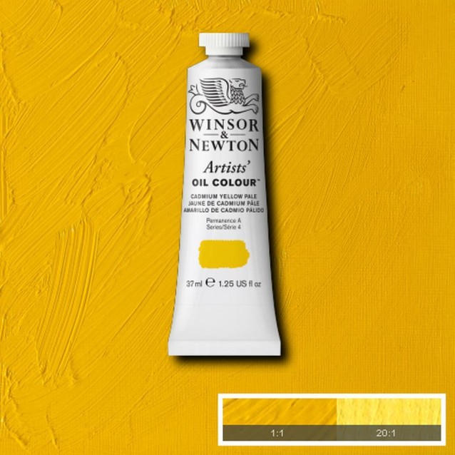 Winsor & Newton 37ml Artists Oil Series 4 Cadmium Yellow Pale