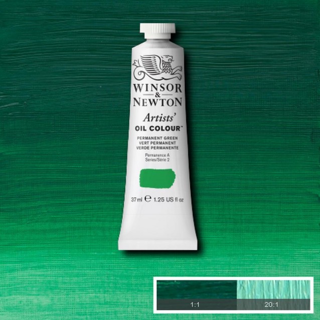 Winsor & Newton 37ml Artists Oil Series 2 Permanent Green