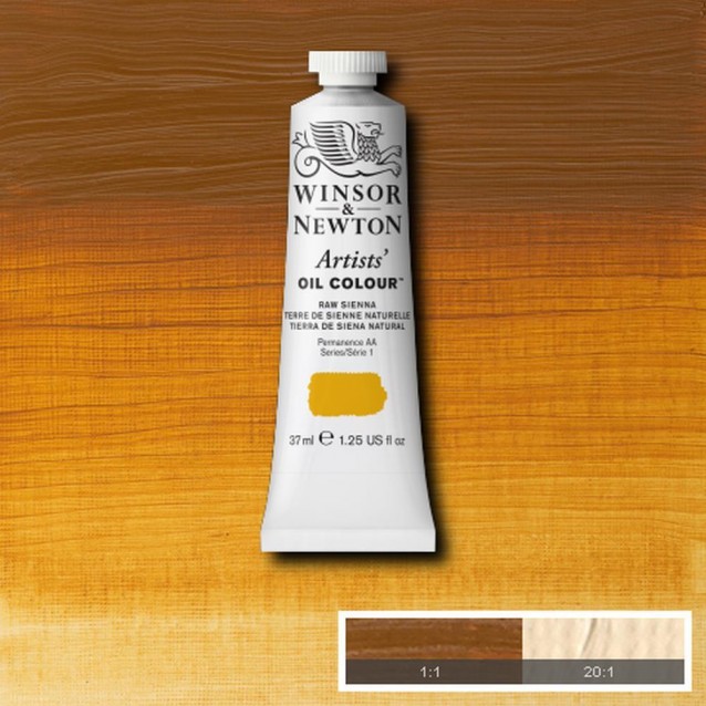 Winsor & Newton 37ml Artists Oil Series 1 Raw Sienna