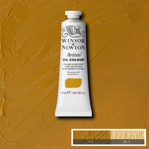 Winsor & Newton 37ml Artists Oil Series 1 Yellow Ochre Pale