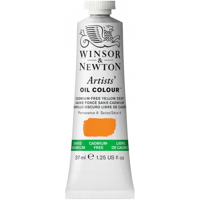 Winsor & Newton 37ml Artists Oil Series 4 Cadmium Free Yellow Deep