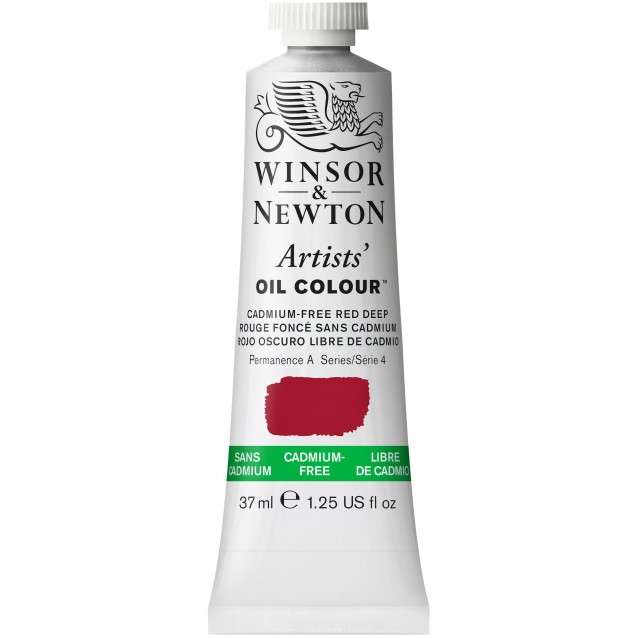 Winsor & Newton 37ml Artists Oil Series 4 Cadmium Free Red Deep