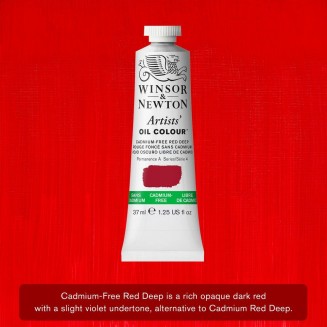 Winsor & Newton 37ml Artists Oil Series 4 Cadmium Free Red Deep