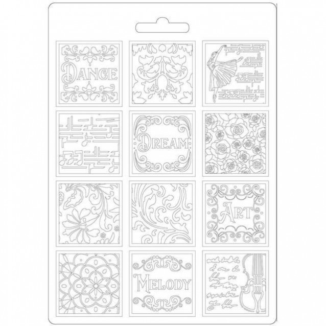 Stamperia Φόρμα Πηλού A5 Patchwork Music