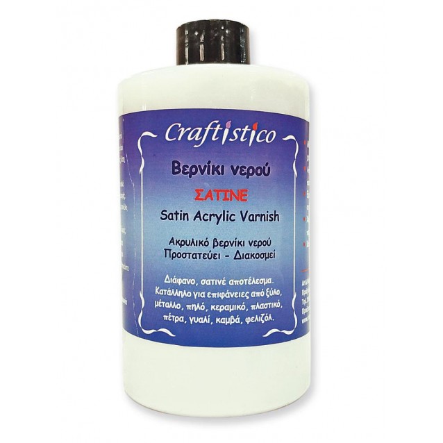 Craftistico Ακρυλικό Βερνίκι Νερού 500ml Σατινέ Craftistico Ακρυλικό Βερνίκι Νερού 500ml Σατινέ