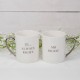 Amore Mug Gift Set pair - Mr Right Mrs Always Right