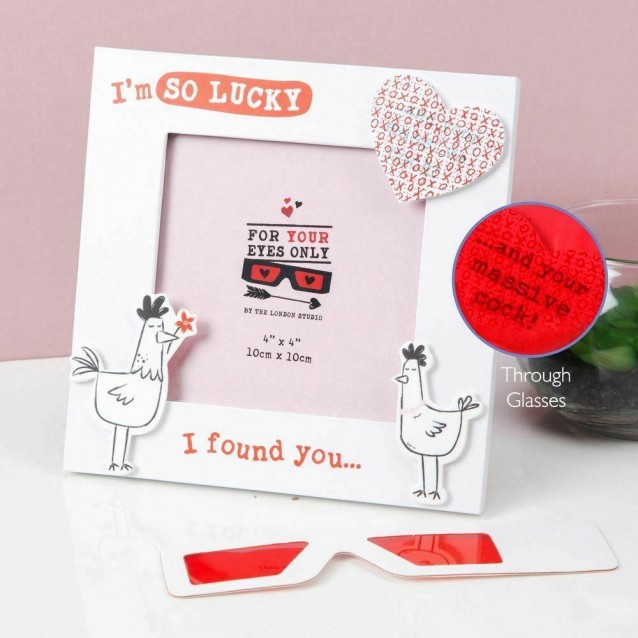 Κορνίζα 10x10cm I Am So Lucky I Found You