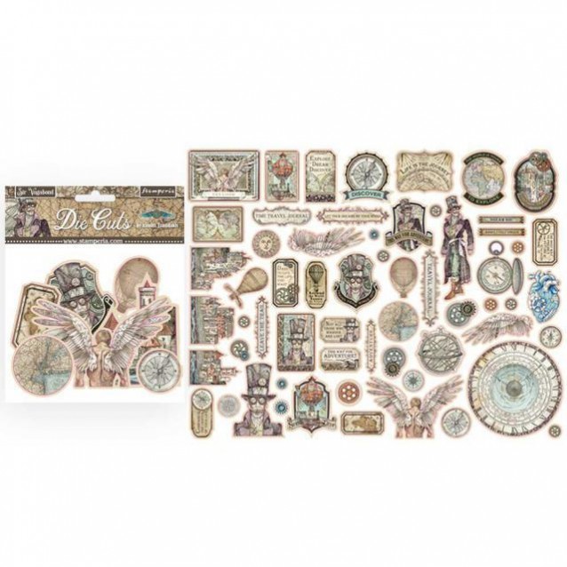 Stamperia 60 Χάρτινα Διακοσμητικά Scrapbooking Sir Vagabond