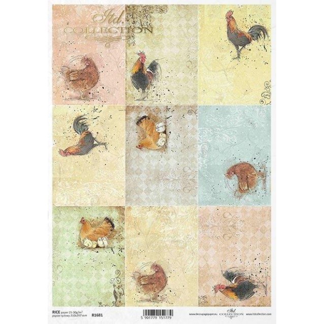 Itd. Collection Ριζόχαρτο Decoupage Πασχαλινό A4 (21x29,7cm) Easter -Little Pictures