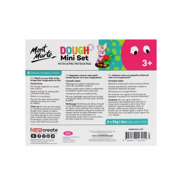 Mont Marte 6 Πλαστοζυμαράκια 56g