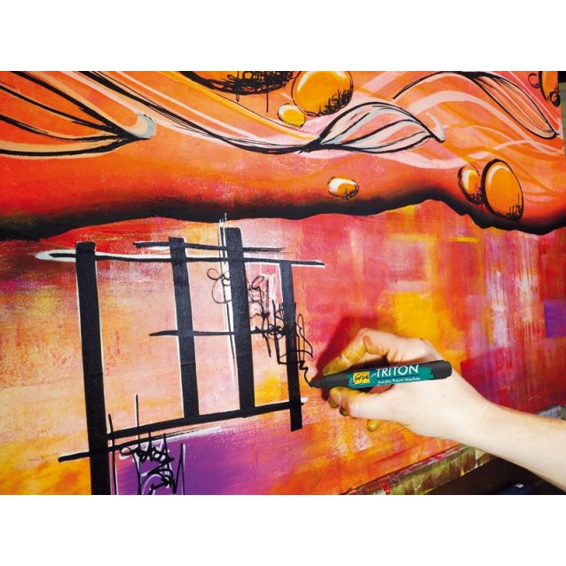 Kreul Triton Ακρυλικός Μαρκαδόρος Λεπτός Λευκό