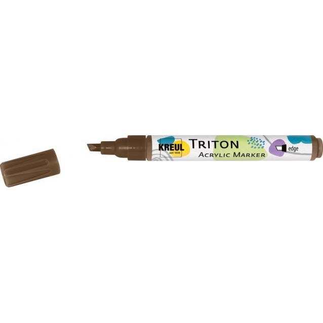 Kreul Triton Ακρυλικός Μαρκαδόρος Πλακέ 1-4mm Καφέ