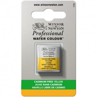 Winsor & Newton Half Pan Ακουαρέλας Professional 890 Cadmium Free Yellow Series 4