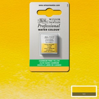 Winsor & Newton Half Pan Ακουαρέλας Professional 890 Cadmium Free Yellow Series 4