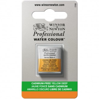 Winsor & Newton Half Pan Ακουαρέλας Professional 891 Cadmium Free Yellow Deep Series 4
