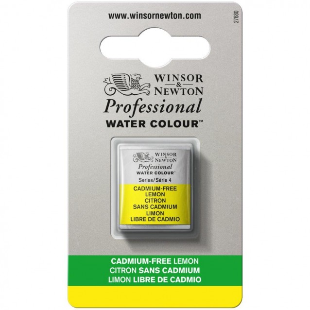 Winsor & Newton Half Pan Ακουαρέλας Professional 898 Cadmium Free Lemon Series 4