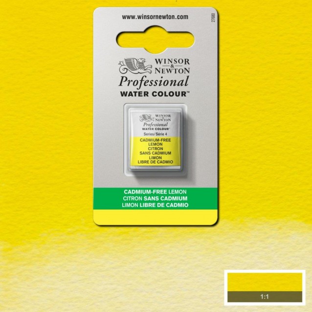 Winsor & Newton Half Pan Ακουαρέλας Professional 898 Cadmium Free Lemon Series 4