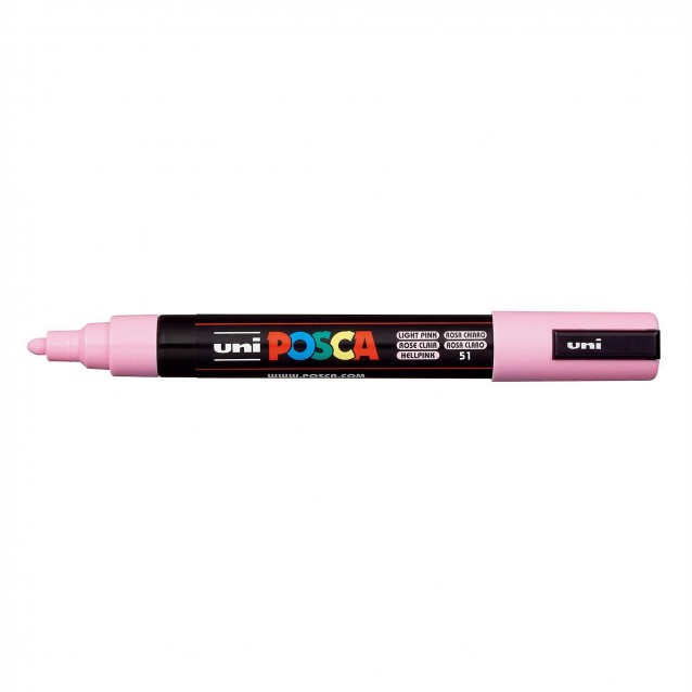 Posca Μαρκαδόρος PC-5M Μεσαίος 1,8-2,5mm Ρόζ Απαλό