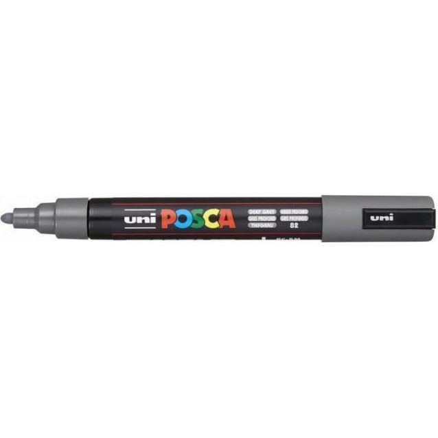 Posca Μαρκαδόρος PC-5M Μεσαίος 1,8-2,5mm Γκρι Σκούρο