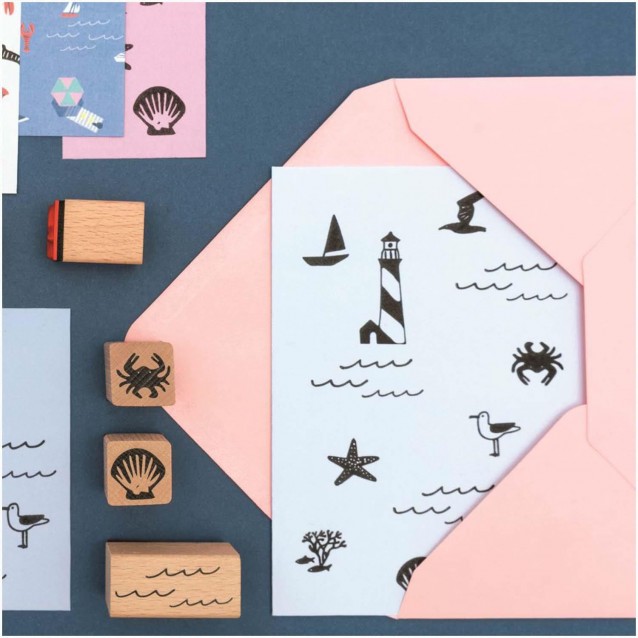 Rico Design 10 Σφραγίδες Θάλασσα 100%FSC