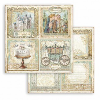 Stamperia Χαρτί Scrapbooking 30,5x30,5cm Διπλής Όψης Sleeping Beauty 4 Cards