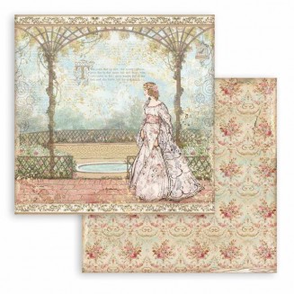 Stamperia Χαρτί Scrapbooking 30,5x30,5cm Διπλής Όψης Sleeping Beauty Princess
