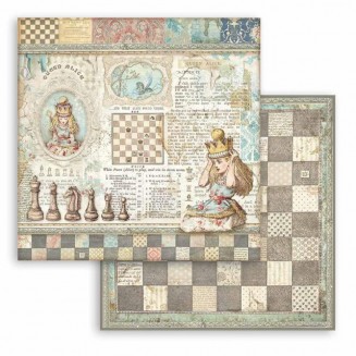Stamperia Χαρτί Scrapbooking 30,5x30,5cm Διπλής Όψης Queen Alice