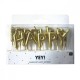 Rico Design Κεριά Γενεθλίων Happy Birthday Χρυσό