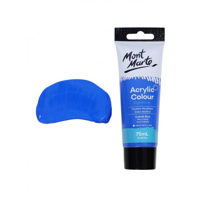 Mont Marte 75ml Studio Acrylic 19 Cobalt Blue