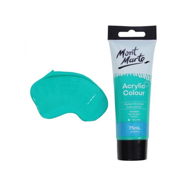 Mont Marte 75ml Studio Acrylic 25 Viridian