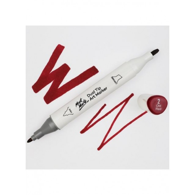 Mont Marte Art Marker Διπλής Μύτης R4 Crimson (2 Old Red)