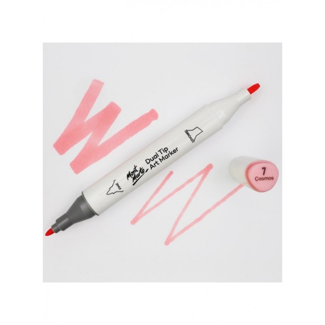 Mont Marte Art Marker Διπλής Μύτης P6 Carnation (7 Cosmos)