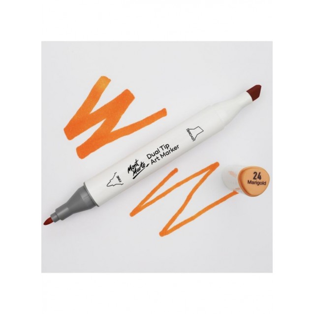 Mont Marte Art Marker Διπλής Μύτης O4 Tangerine (24 Marigold)