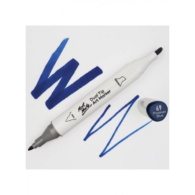 Mont Marte Art Marker Διπλής Μύτης B3 Prussian Blue (69 Prussian Blue)