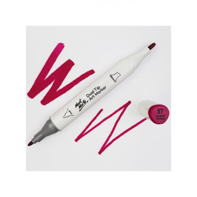 Mont Marte Art Marker Διπλής Μύτης V4 Plum (87 Azalea Purple)