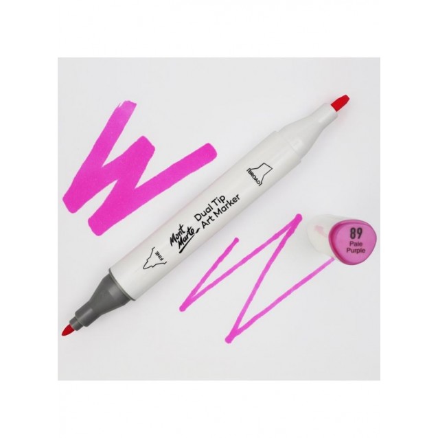 Mont Marte Art Marker Διπλής Μύτης P3 Fuchsia (89 Pale Purple)