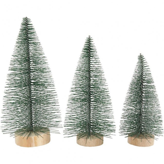 3 Christmas Spruce Trees 10-13-14cm