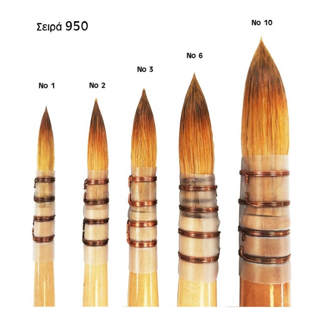 Buonarroti Πινέλο Δετό Ακουαρέλας Στρογγυλό Συνθετικό 950 No.10