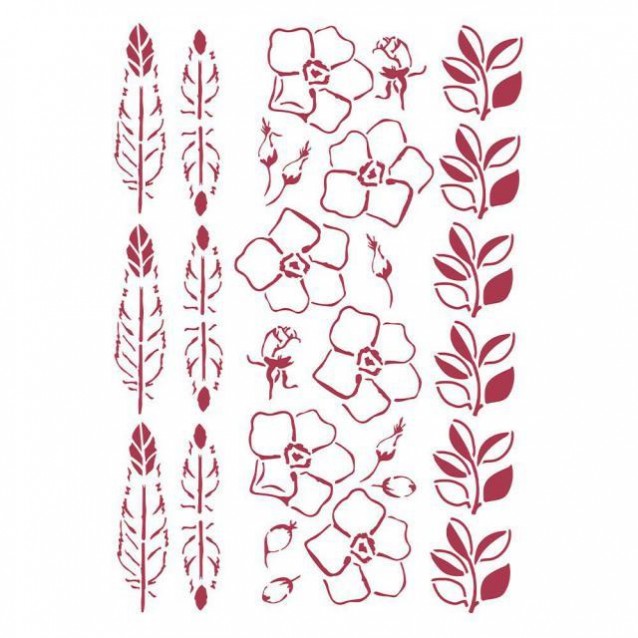 Stamperia Stencil G 21x29,7cm Romantic Christmas bordure
