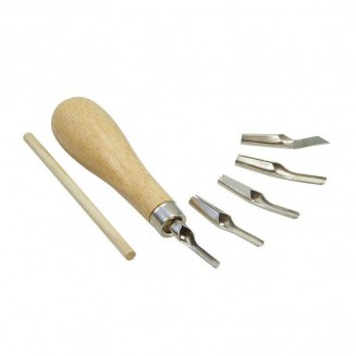 Lino Cutting Set with 5 blades