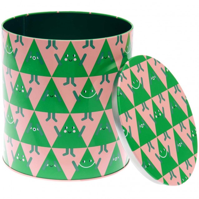 Rico Design Μεταλλικό Κουτί 13,6x15cm Χριστουγεννιάτικο Δέντρο