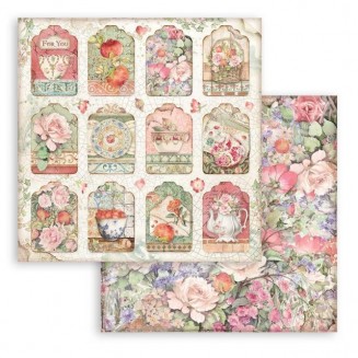 Stamperia Χαρτί Scrapbooking 30,5x30,5cm Διπλής Όψης Casa Granada tags