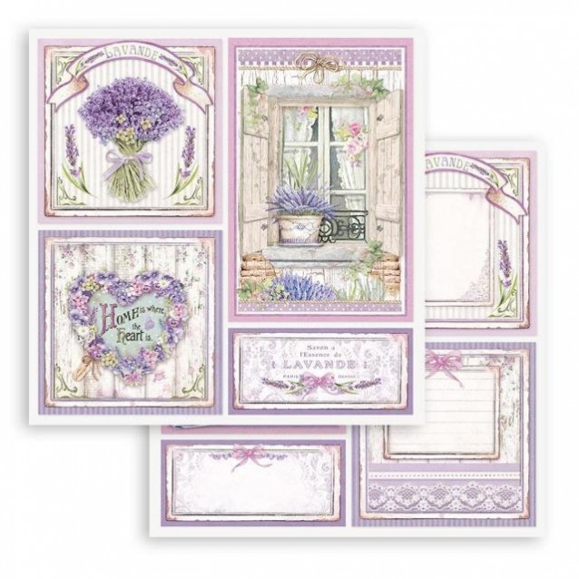 Stamperia Χαρτί Scrapbooking 30,5x30,5cm Διπλής Όψης Provence cards